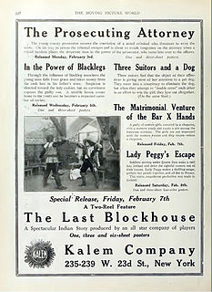 <i>The Lady Peggys Escape</i> 1913 American film