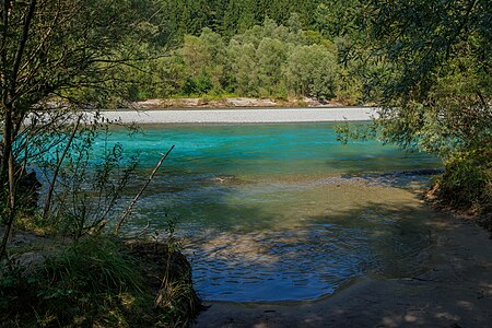 Lech above the Lech falls Füssen