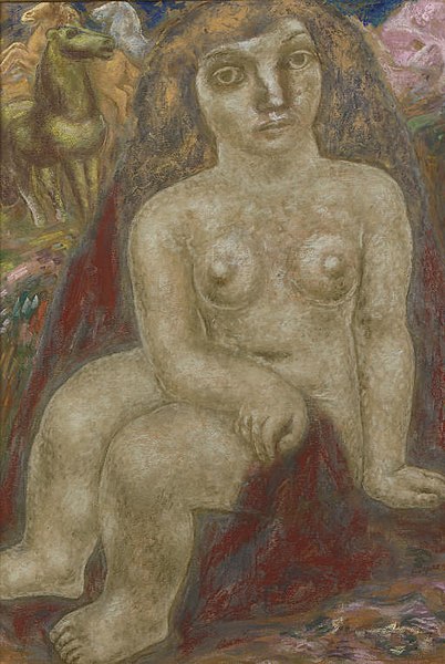 File:Leo Gestel Seated nude with horses 1932.jpg