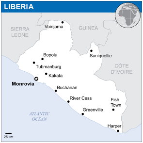 Liberia - Location Map (2013) - LBR - UNOCHA.svg