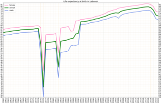 <span class="mw-page-title-main">Health in Lebanon</span> Overview of health in Lebanon