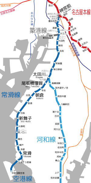 Linemap of Tokoname Line.svg
