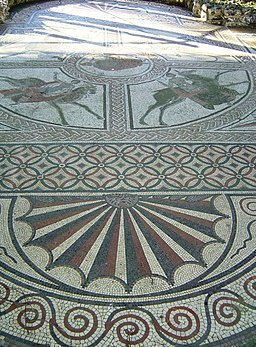 Littlecote Roman Villa - Orpheus Mosaic - geograph.org.uk - 1989513