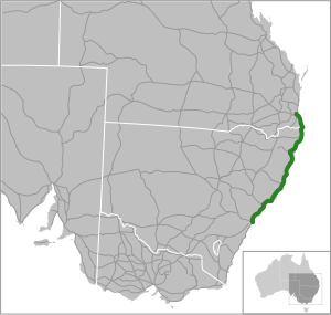 Pacific Highway outline map