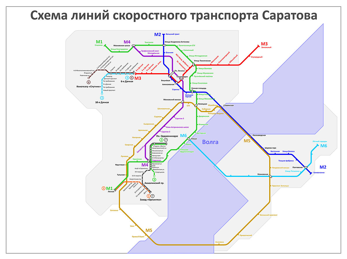 Трамвай саратов карта