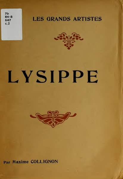 File:Lysippe - étude critique (IA lysippeetudecrit00coll).pdf