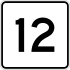 Route 12 Markierung