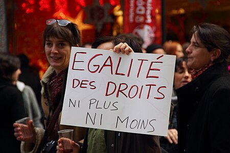 Demonstration in support of same-sex marriage in Toulouse, 2012