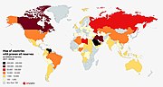 Thumbnail for List of countries by proven oil reserves