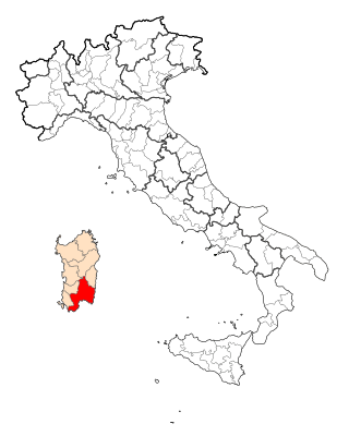 <span class="mw-page-title-main">Province of Cagliari</span> Former province of Sardinia, Italy