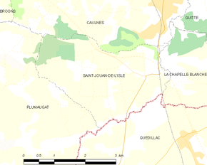 Poziția localității Saint-Jouan-de-l'Isle