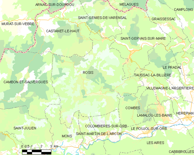 Rosis - Localizazion