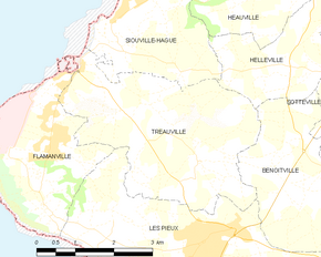 Poziția localității Tréauville