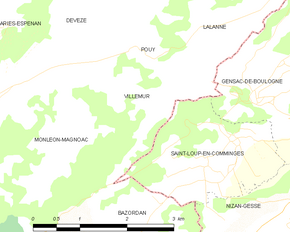Poziția localității Villemur