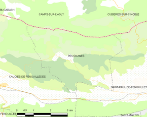 Poziția localității Prugnanes