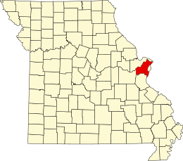 Comitatul St. Louis - Harta