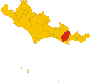 Map of comune of Itri (province of Latina, region Lazio, Italy).svg