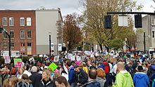 Marchers returning to the park March for Science, PDX, 2017 - 28.jpg