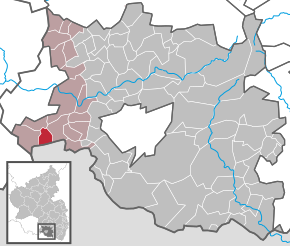 Poziția Mauschbach pe harta districtului Südwestpfalz