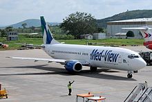 Med-View Airline Boeing 737-400 Med-View Airline Boeing 737-400 at Abuja.jpg