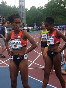 Mestawat Tadesse and Meskerem Legesse at the 2007 Reebok Grand Prix NYC Mestawat Tadesse and Meskerem Legesse.jpg