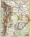 Mapa de 1885-90 mostrando el límite de la forma 3 luego del laudo Hayes.