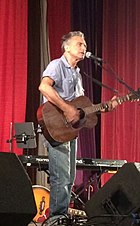 Michael Fracasso performing at the Jimmy LaFave tribute concert. July 12, 2017. Michael Fracasso.jpg