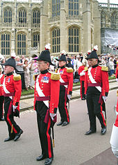 Military Knights of Windsor in the procession to the Garter Service Military Knights of Windsor.JPG