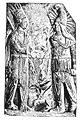 Ο Μίθρας σε ανάγλυφο ναού που χτίστηκε από τον Αντίοχο Α' Κομμαγηνό, στο Νεμρούντ Νταγκ στα Όρη του Ταύρου, 69-31 ΠΚΧ.