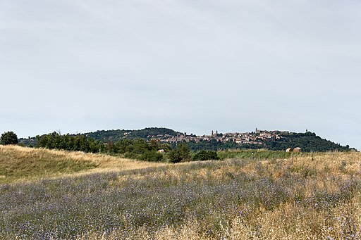 Montalcino - Via Francigena Toscana, Montalcino, Siena, Italy - June 23, 2018