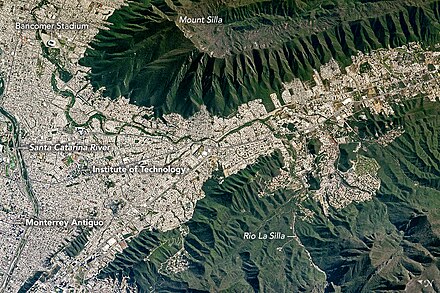 City of Monterrey from the ISS, 2017