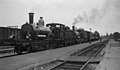 NS 1708 en NS 1798 met een trein naar Alkmaar op het station van Hoorn. (13-3-1938)
