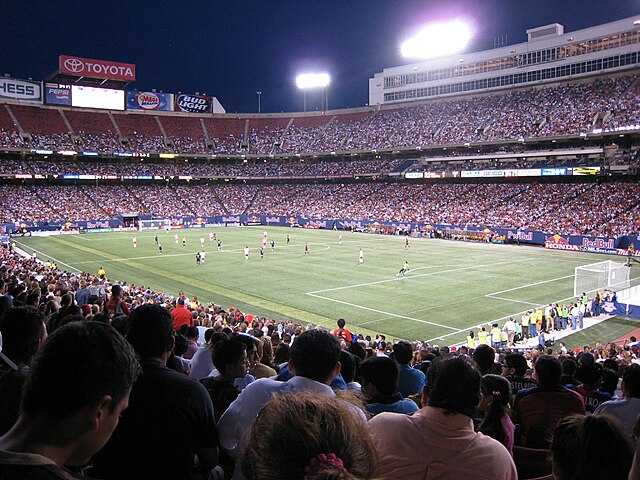 New York Red Bulls playing the L.A. Galaxy on August 18, 2007, at Giants Stadium