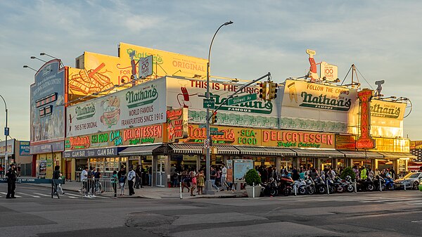 The original Coney Island branch of Nathan's Famous