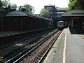 A train arrives en route to London Bridge, May 2000