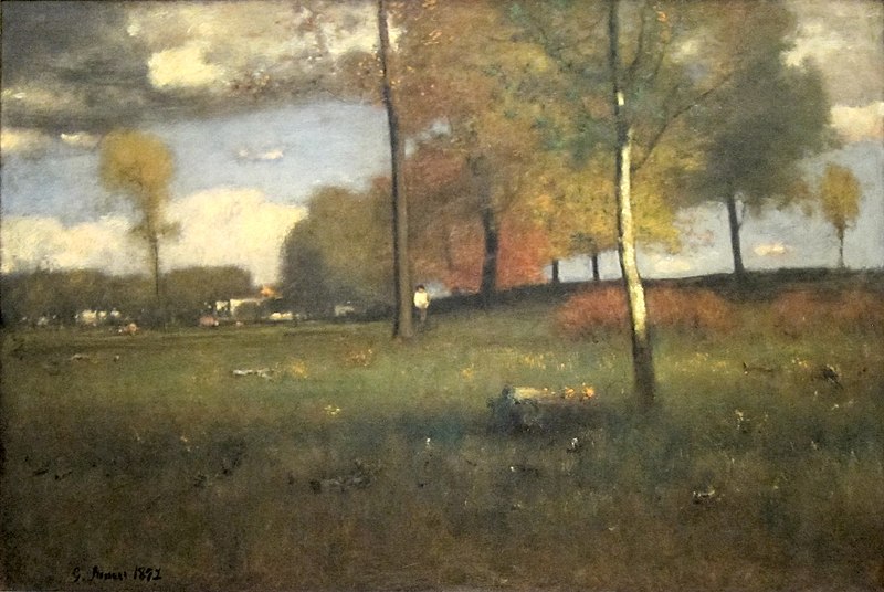 File:Near The Village, October by George Inness, 1892.jpg