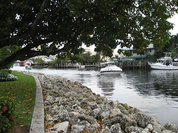 The New River as seen from Fort Lauderdale's Riverwalk