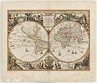 "Нова мапа усього світу" Йоганна ван Кюлена, 1680-ті.