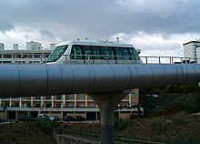 31 May: SATUOeiras, the first unmanned urban rail service in Portugal, closes after eleven years (vehicle pictured in 2008) Oeiras SATU.jpg