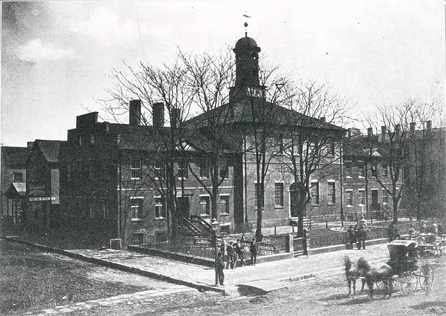 The second Ohio Statehouse, built in 1809