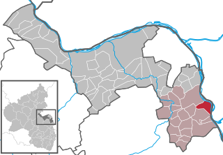 Elhelyezkedése Mainz-Bingen térképén