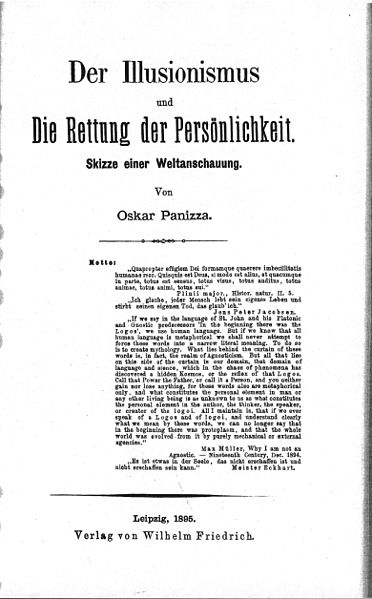 File:Oskar Panizza - Der Illusionismus und Die Rettung der Persönlichkeit - Seite 01.jpg