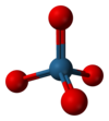 Ball and stick model of osmium tetroxide