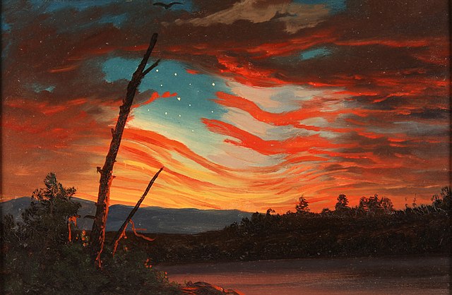 Our Banner in the Sky (1861) by Frederic Edwin Church