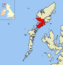 Harris in red, with Lewis to the north and east