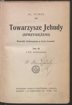 Okładka lub karta tytułowa