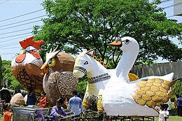 Mascots made by the Architecture students, for the Pohela Boishakh procession Pahela Baisakh Mascots.jpg