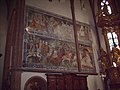 English: Frescos on the northern choir wall Deutsch: Fresken an der Chor-Nordwand