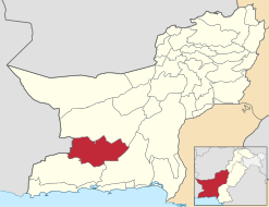 District de Panjgur - Carte