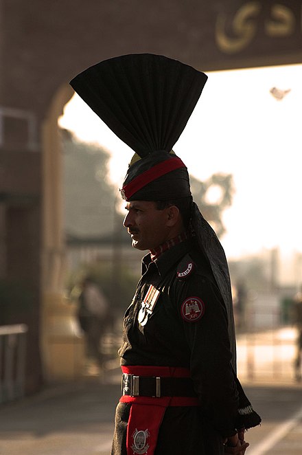 At the Wagah border ceremony